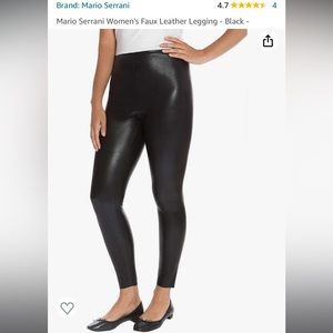 Mario Serrani faux leather leggings